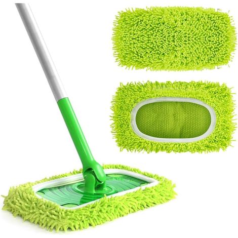 2-teiliges Set Wiederverwendbarer Mikrofasertücher Für Swiffer Wetjet, Waschbar, Ersatz-wischmoppbezüge, Mikrofaser-wischmopptücher Für Swiffer Sweeper, Mikrofaser-wischmoppbezüge