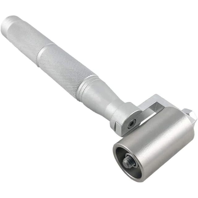 CSPARCV Handdruckwalze, Flachnahtwalze aus Edelstahl zum Abdichten von Tapetenkanten (40 mm)