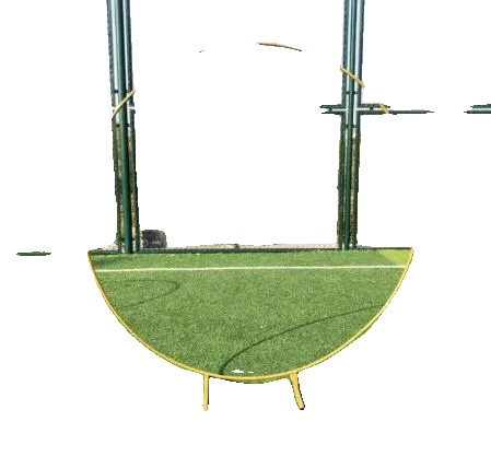 Bogendekoration, Eisenkonstruktion, Individuell Anpassbare Höhe, 2 Meter (6,56 Fuß), Gold