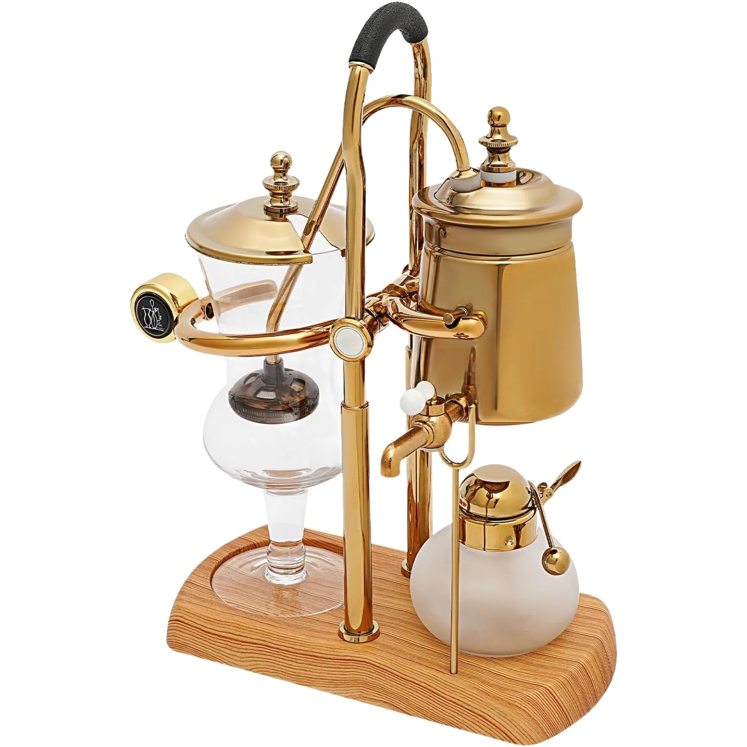 Siphon-kaffeemaschine, Elegantes Design, Einzigartige Brühmechanik, Gold