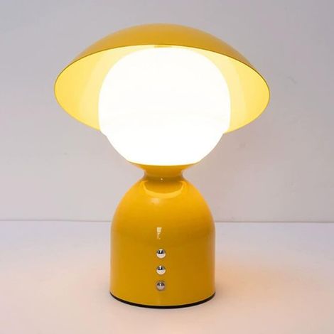 Pilzlampe, Wiederaufladbare Led-tischleuchte Mit Touch-funktion Und Dimmfunktion, Moderne Kabellose Nachttischlampe, Moderne Art-déco-nachttischlampe, Batteriebetrieben, Usb-ladefunktion