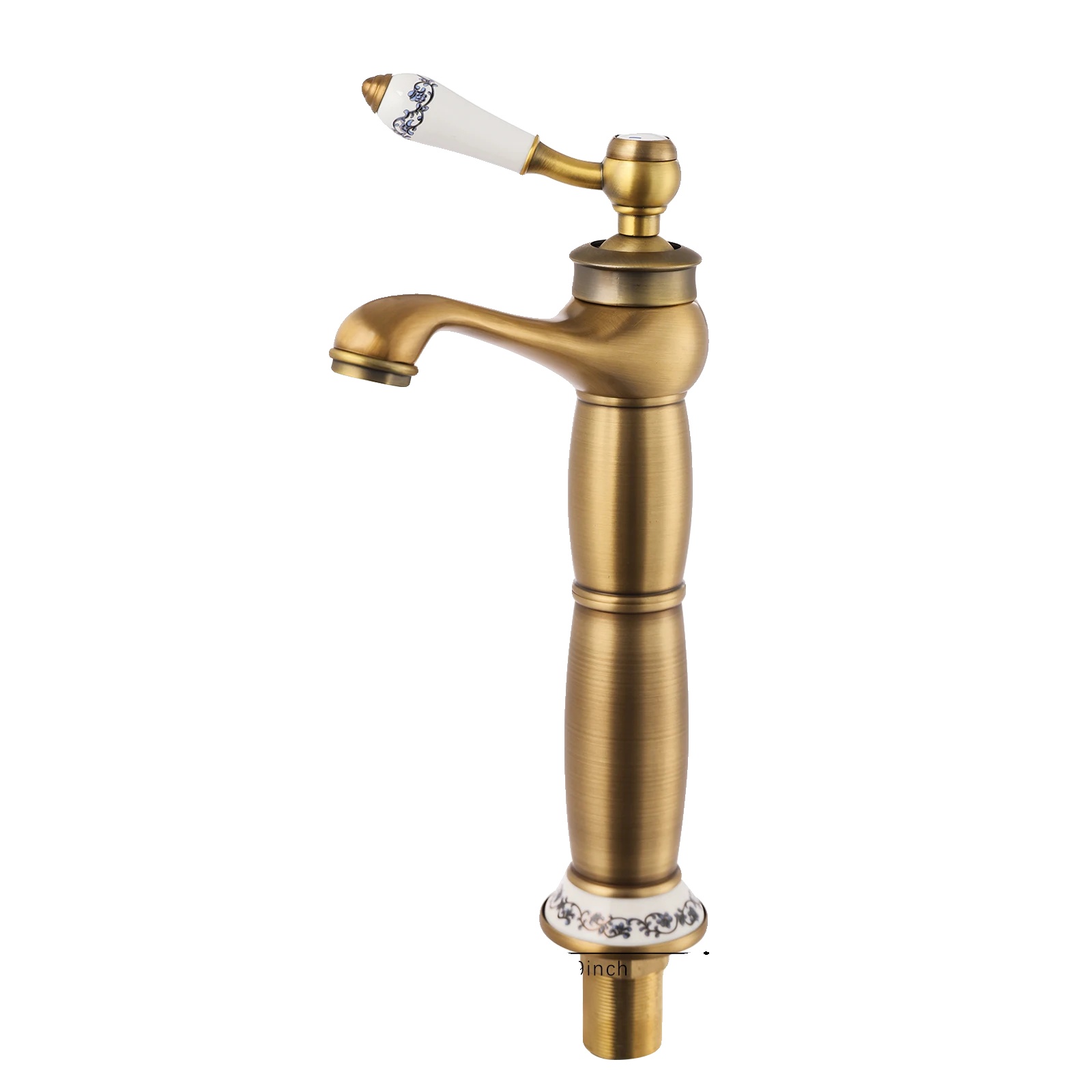 Badezimmerarmatur, Robuste Messingkonstruktion, Elegantes Antik-design