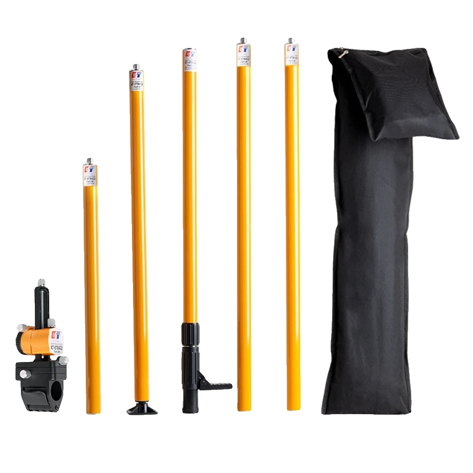 Laser-nivellierständer, Höhenverstellbar Von 154 Bis 422 Cm, Gewicht 2,5 Kg, Kompatibel Mit 1/4- Und 5/8-zoll-anschlüssen, 360°-drehung, Feineinstellung Von 4 Bis 5 Grad
