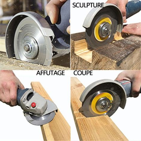 Fächerscheibe Für Winkelschleifer 125 X 22 Mm – 6 Zähne Für Präzises Schneiden – Für Hartholz Und Teak – Max. Drehzahl 12200 U/min