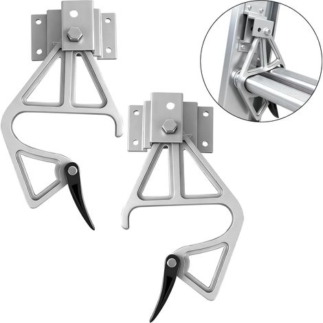 Set Mit 2 Aluminium-leiterverriegelungen, Robustes Sprossenverriegelungsset, Kompatibel Mit 7,3 M/8,5 M/9,8 M Ausziehleitern, Zubehör