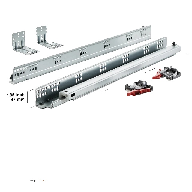 Vollauszug-schubladenschienen, Soft-close-mechanismus, 10 Paar, 21 Zoll
