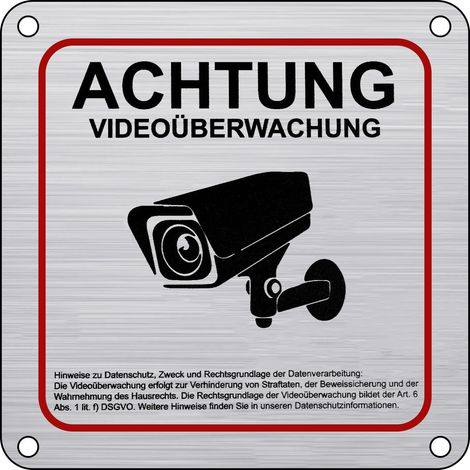 15 X 15 Cm Große Sicherheitsschildtafeln, Einzeln Verpackt