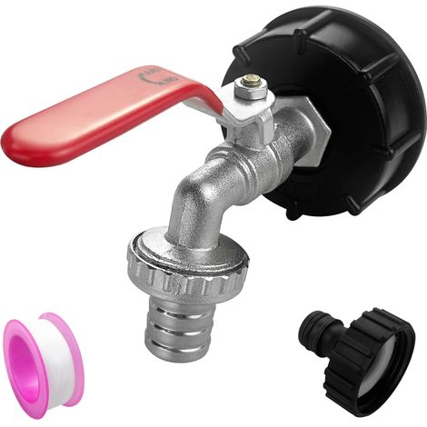 Tankventile, Tankventile Mit 3/4-zoll-kunststoffadaptern, Gartenschlauchadapter Für Wasserhähne, Regenwassersammelanlagen Für Den Garten, Regenwassereimer