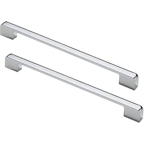 Set Mit 5 Türgriffen, 224 Mm, Aus Glänzend Verchromter Zinklegierung, Amerikanischer Stil. Für Schubladen, Schränke Und Küchenschränke.