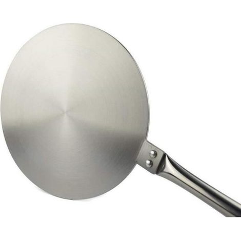 Induktionsadapterscheibe – 20 Cm – Edelstahl – Adapter Für Induktionskochfelder – Grau