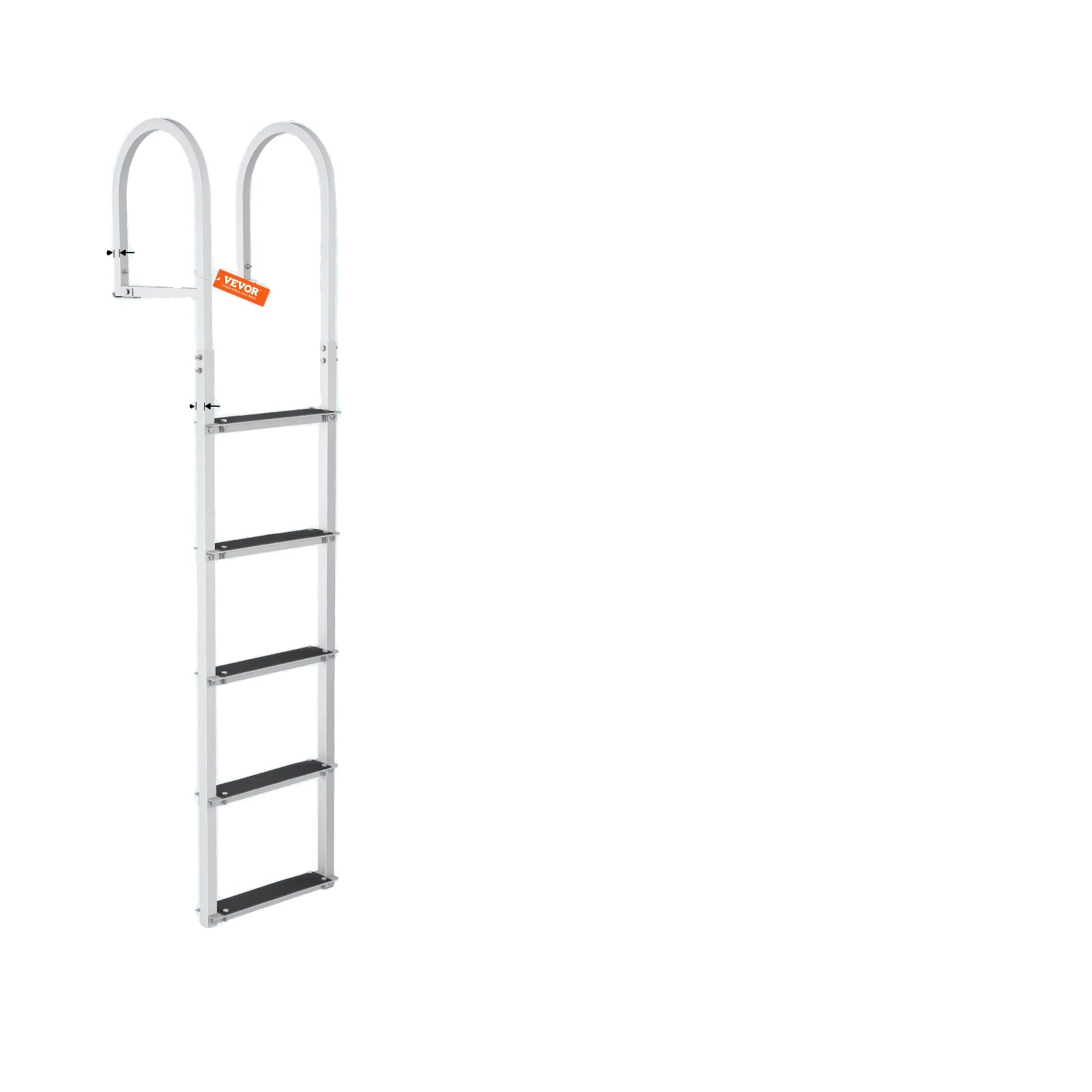 Laderampenleiter, Rutschfeste Pedale, Ergonomisches Design, 5 Stufen, 227 Kg