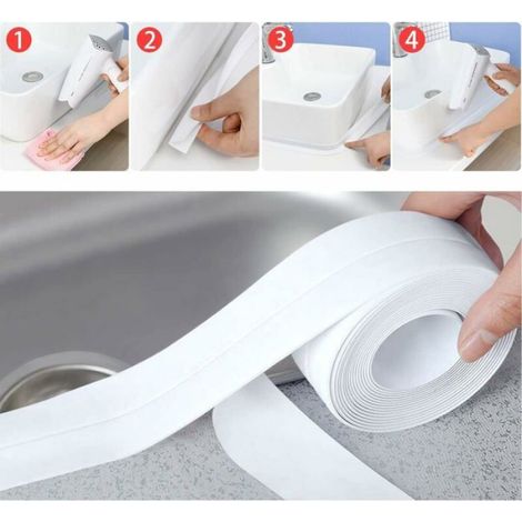 Dichtungsband – Wasserdicht – Selbstklebend – Einfache Montage – Graues Pvc