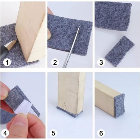 3 Rollen Selbstklebender Filz, Rutschfest (breite 10 Cm + 5 Cm + 2 Cm), Frei Zuschneidbar Auf Jede Beliebige Größe Oder Form, Filzunterlage