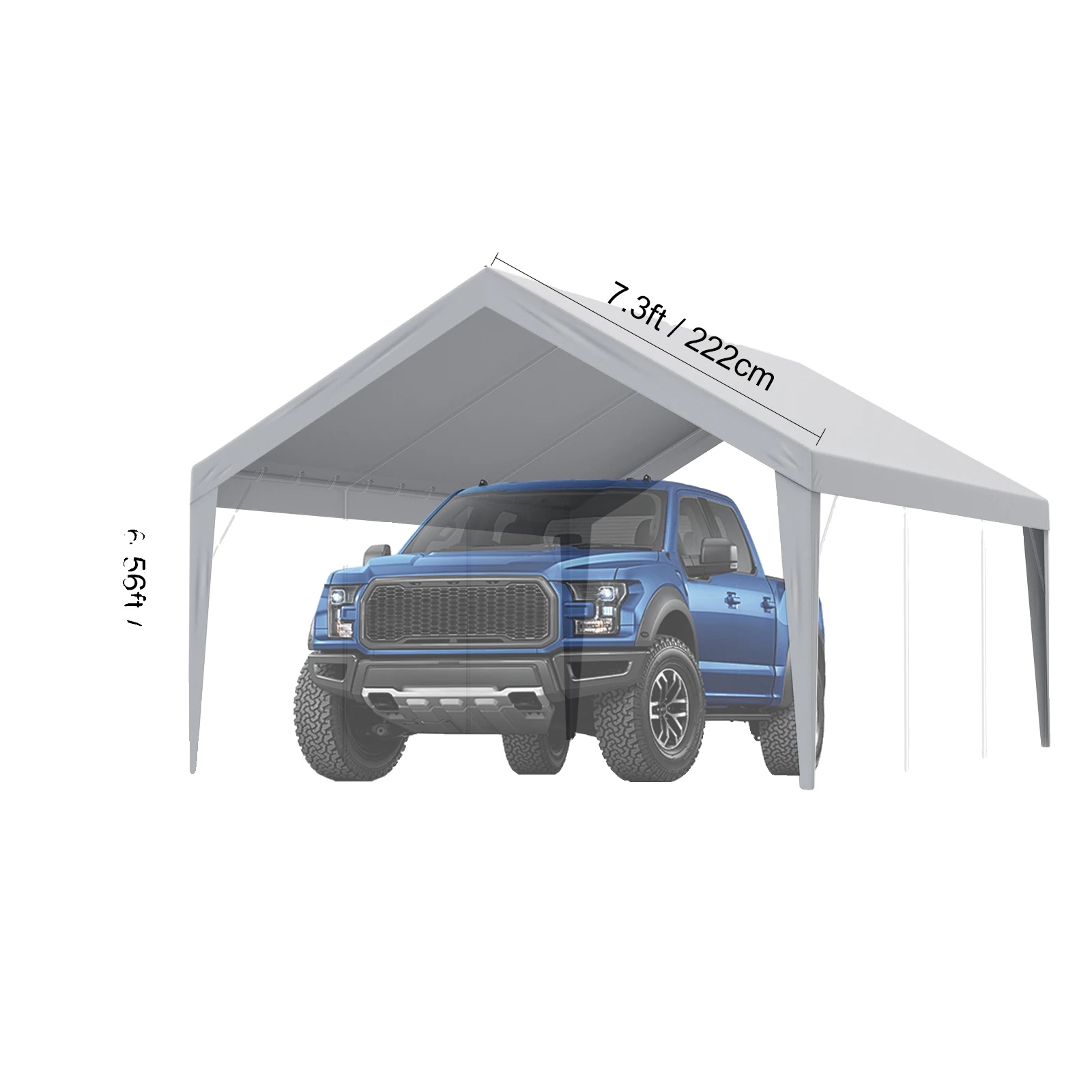 Vevor Carport, Aus Strapazierfähigem Polyestermaterial, Uv-geschützt