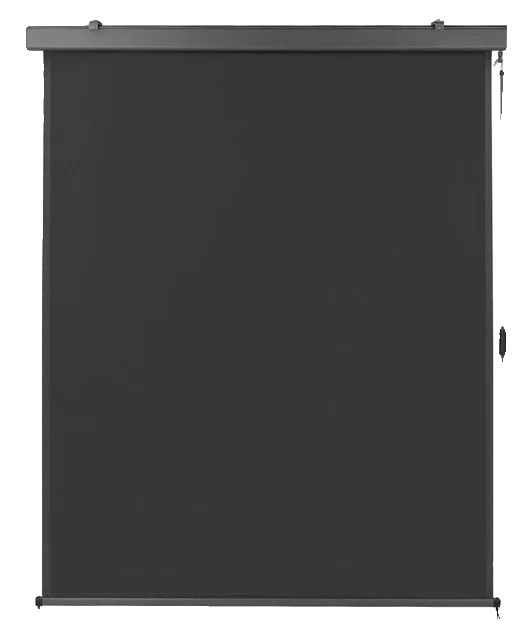Wetterfeste, Einziehbare Vertikalmarkise, Grau, 140 Cm X 250 Cm.