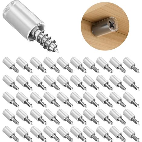 50er-pack Regalhalterungen, Regalstifte, Unsichtbare Bodenhalterungen, Rutschfeste Gummikappen Für Möbel, Schränke, Regale