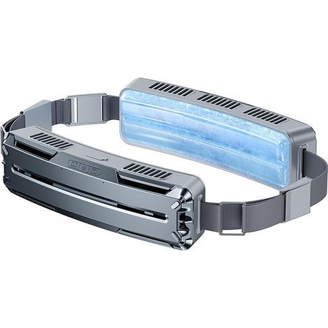 Tragbarer Kühlgürtel, Mini-usb-ventilator Mit 3 Einstellbaren Geschwindigkeitsstufen Für Heißes Wetter, Outdoor-sport Und Reisen, Abs-pcm-material, Integrierter 5000-mah-akku