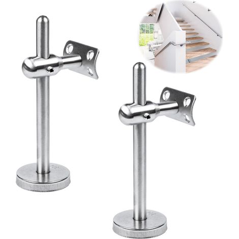 2-teilige, Verstellbare Handlaufhalterungen Aus Edelstahl Für Flure, Polierte Edelstahl-wandmontagebasis Für Handläufe Und Treppengeländer
