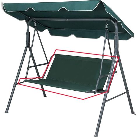 (grün, 115 X 48 X 48 Cm) Schutzhülle Für Gartenschaukeln, Gartenstühle Und Schaukelsitze, Für 2- Und 3-sitzer