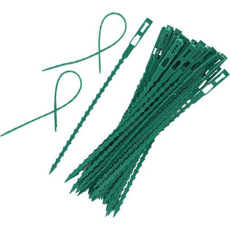100 Stück Tomatenbaum-stützclips, Pflanzenstützen, Verstellbare Pflanzenbinder Und -halterungen, Gewächshaus-kabelbinder, Kunststoff-gartenzubehör, 17 Cm
