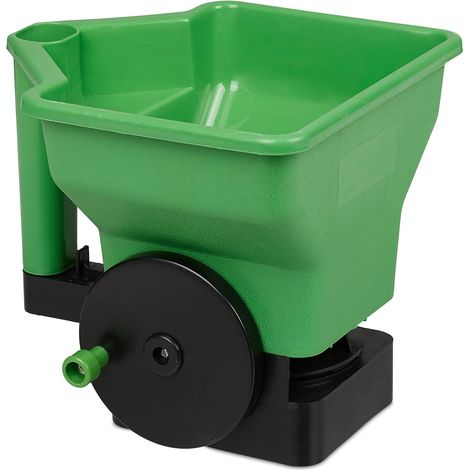 24 X 23 X 21 Cm, Manueller Streuwagen, 3 L Fassungsvermögen, 3 Einstellungen, Für Rasen, Dünger, Salz, Schnee Und Grünflächen