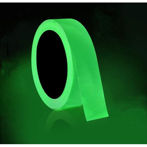 2,5 Cm X 10 M Fluoreszierendes Klebeband, Phosphoreszierendes Klebeband, Pet-klebeband, Fluoreszierender Nachtaufkleber, Abnehmbar, Wasserfest, Photolumineszierendes Sicherheitsklebeband