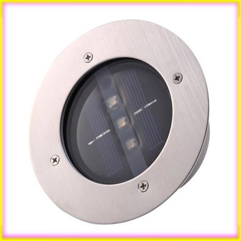 Keenso Solar-led-bodenleuchten Für Rasenflächen, Einfache Installation, 3 Helle Leds, Geeignet Für Pools Und Rasenflächen