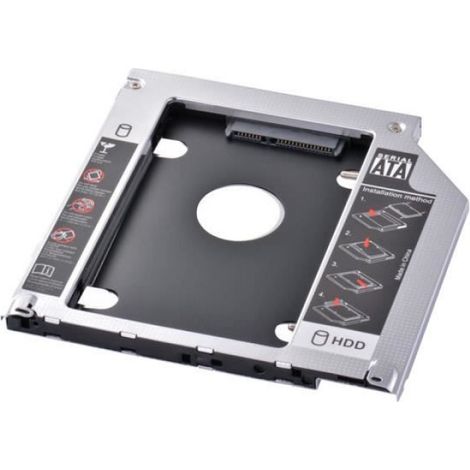 Universeller 2,5"-sata-adapter Für Zweite Hdd/ssd (9,5 Mm) Für Festplattenrahmen Ac1724