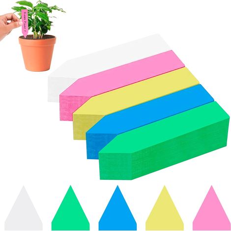 Packung Mit 500 Wasserfesten Kunststoff-gartenetiketten, Pflanzensteckern Und Mini-saatgutetiketten