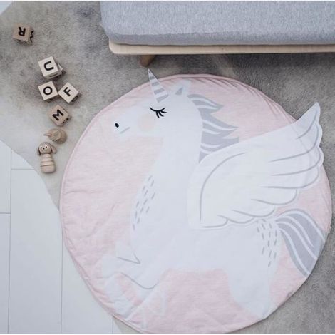 Spielmatte Für Babys, Kleinkinder, Aktivitäten, Kinderzimmer, 90 Cm Große, Weiche, Runde Picknickmatte Für Garten Und Reisen