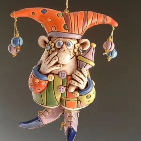 Clown-windspiel, Halloween-ornamente, Gartendekoration Aus Kunstharz, Dekoratives Geschenk