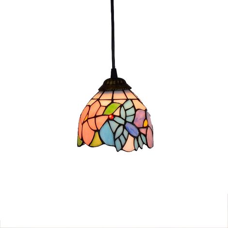 Vintage-hängeleuchte Im Landhausstil Mit Buntglas-deckenleuchten Zum Aufhängen An 15 Cm (6 Zoll) Haushaltsarmaturen