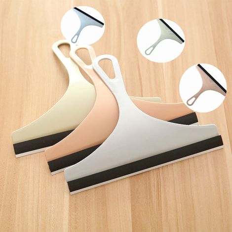 Set Mit 3 Flexiblen, Selbstklebenden Glasabziehern Für Badezimmerfenster