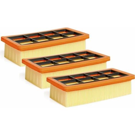3er-pack Flache Faltenfilter Für Kärcher Ad 3200 / Ad3 / Ad4 Premium, Art.-nr. 6.415 953.0