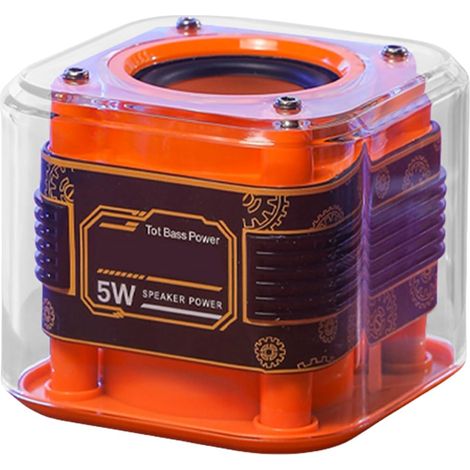 Kabelloser Reiselautsprecher (7,8 X 7,8 X 6,8 Cm), Kleiner Subwoofer, Abs-lautsprecher, Intelligentes Soundsystem, Kompaktes Design, Ideal Für Schlafzimmer, Wandern, Dusche, Strand, Auto, Partys Und G
