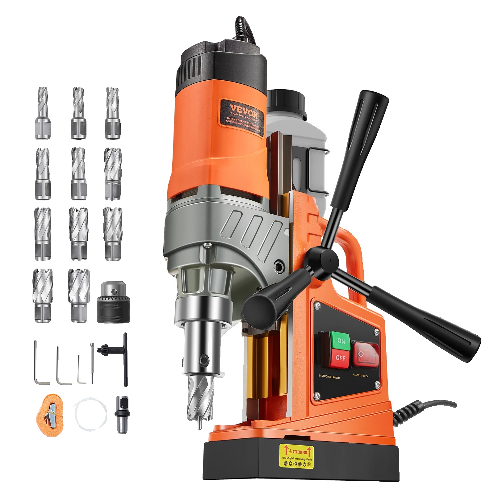 Magnetbohrmaschine, 1450 W Leistung, 850 U/min Drehzahl