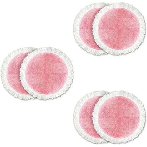 6-teiliges Ersatz-dampfmopp-tuchset, Reinigungspads Für Elektrische Wischmopps, Ersatzteile Für Bodenwischer, Durchmesser: 20 Cm