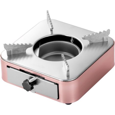 Spiritusbrenner Mit Schiebeschublade Für Grillabende Im Freien, Wandern, Camping Und Trekking (pink)
