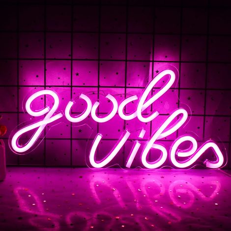 Leuchtreklame Mit Positiver Ausstrahlung An Der Wand, Pinkfarbene Led-leuchtreklame, Leuchtreklame Mit Positiver Ausstrahlung Für Schlafzimmer, Bar, Hochzeit, Party, Geburtstag, Wohndekoration