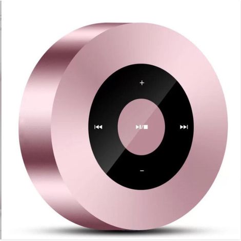 [smart Touch] Premium-bluetooth-minilautsprecher In Roségold Mit Wasserdichter Hülle, Tragbarem Mikrofon, Aux-eingang, 15 Stunden Akkulaufzeit, Kristallklarer Klang Für Iphone, Ipad Und Tablet – Ideal