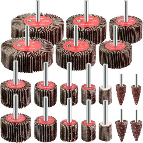 20 Stück Schleifscheiben, Körnung 80, Lamellenscheiben Für Bürsten, Schleifmaschinenzubehör, Polieren Von Holz Und Metall