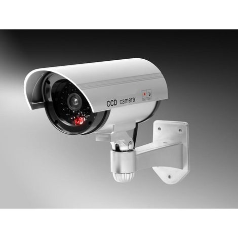 Deutsche Attrappe Einer Außenkamera Mit Dome-ccd-sensor, Realistische Attrappe Für Die Überwachung Im Innenbereich, Cctv 1080p, Rote Blinkende Led, Attrappe Einer Linse Und Kabel.