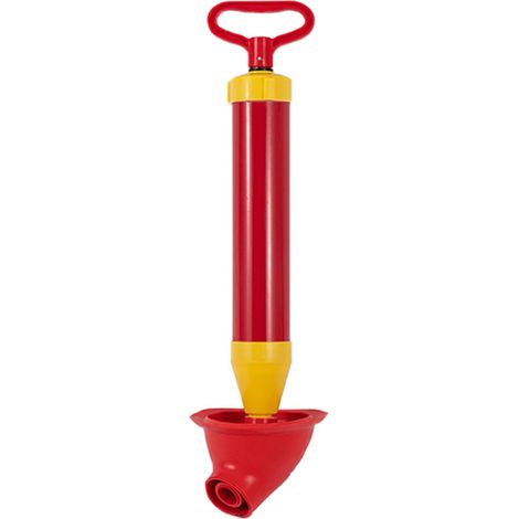 Druckluft-toilettenreiniger, Pümpel-toilettenreiniger Mit Kolbenköpfen Und Aufblasvorrichtung, Abflussreinigung, Toilettenentstopfung, Abflussreiniger (rot)