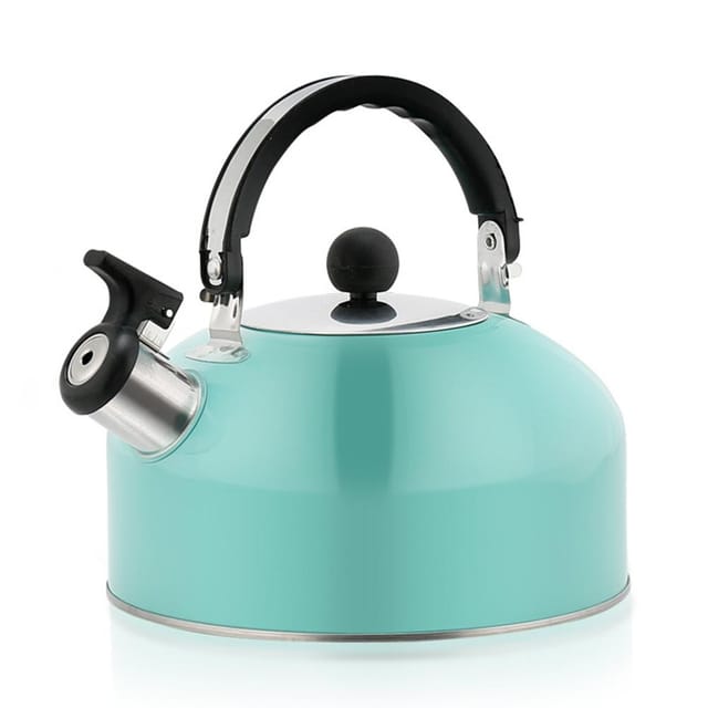 3-Liter-Edelstahl-Campingkessel mit Pfeife, leicht und ideal zum Wandern, Kochen, Grillen und Reisen