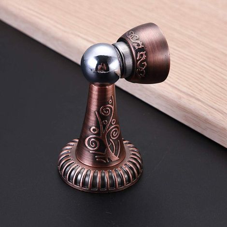Alter Roter Türstopper, 1er-pack, Retro-türstopper Aus Starker Magnetlegierung, Haushalts-wandtürstopper Mit Geschnitztem Türschlüssel, Attraktion
