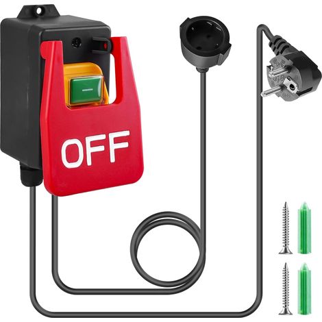 Einphasen-250-v-16-a-ein-/ausschalter, Not-aus-schalter, Sicherheitsschalter, Elektromagnetischer Schalter, Maschinenschalter Zum Schnellen Abschalten Des Tisches