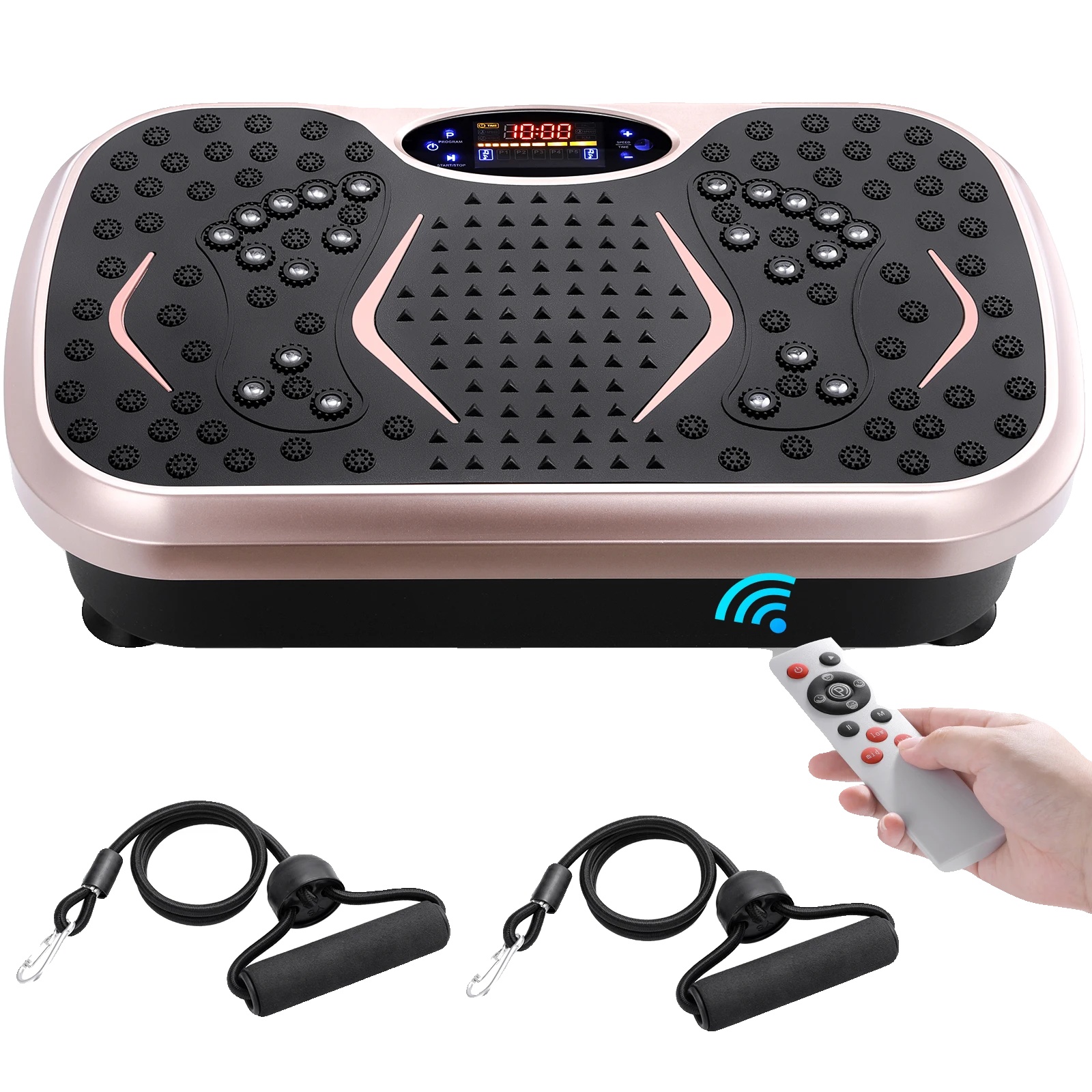 Vibrationsplatten-trainingsgerät, Einstellbare Geschwindigkeiten, Led-bedienfeld, Schokolade