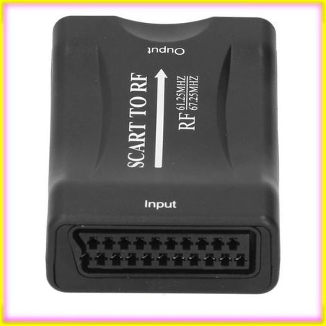 Keenso Scart-zu-rf-adapter-videokonverter, Scart-zu-rf-adapter 61,25 Mhz/67,25 Mhz Ausgang Für Videoräume