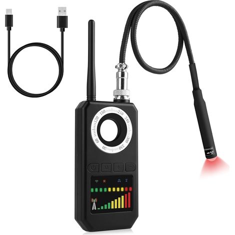 Gps-mikrofondetektor, 4-in-1-detektor Für Versteckte Kameras, Spionagedetektor, Detektor Für Spionagekameras Und Mikrofone, Wanzendetektor, Sicherheitsalarmanlage Für Zuhause, Büro Und Hotel