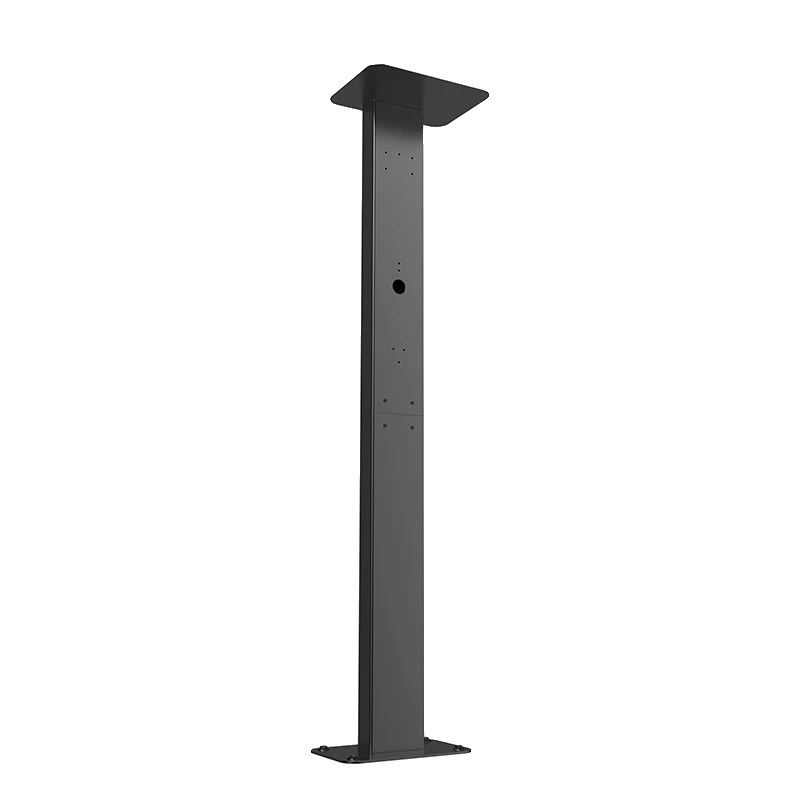 Ladestation Für Elektrofahrzeuge, Sockel Aus Aluminiumlegierung, Einfache Installation, Schwarze Säule